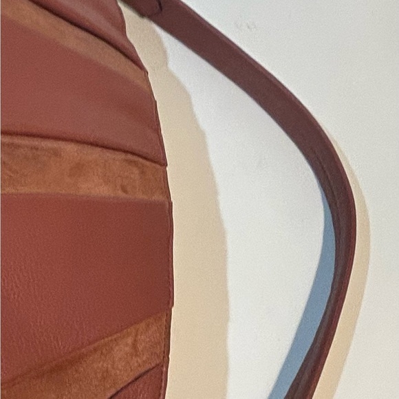 Aimee Kestenberg Brown Leather & Suede Slouchy Hobo Shoulder Bag - Picture 8 of 12